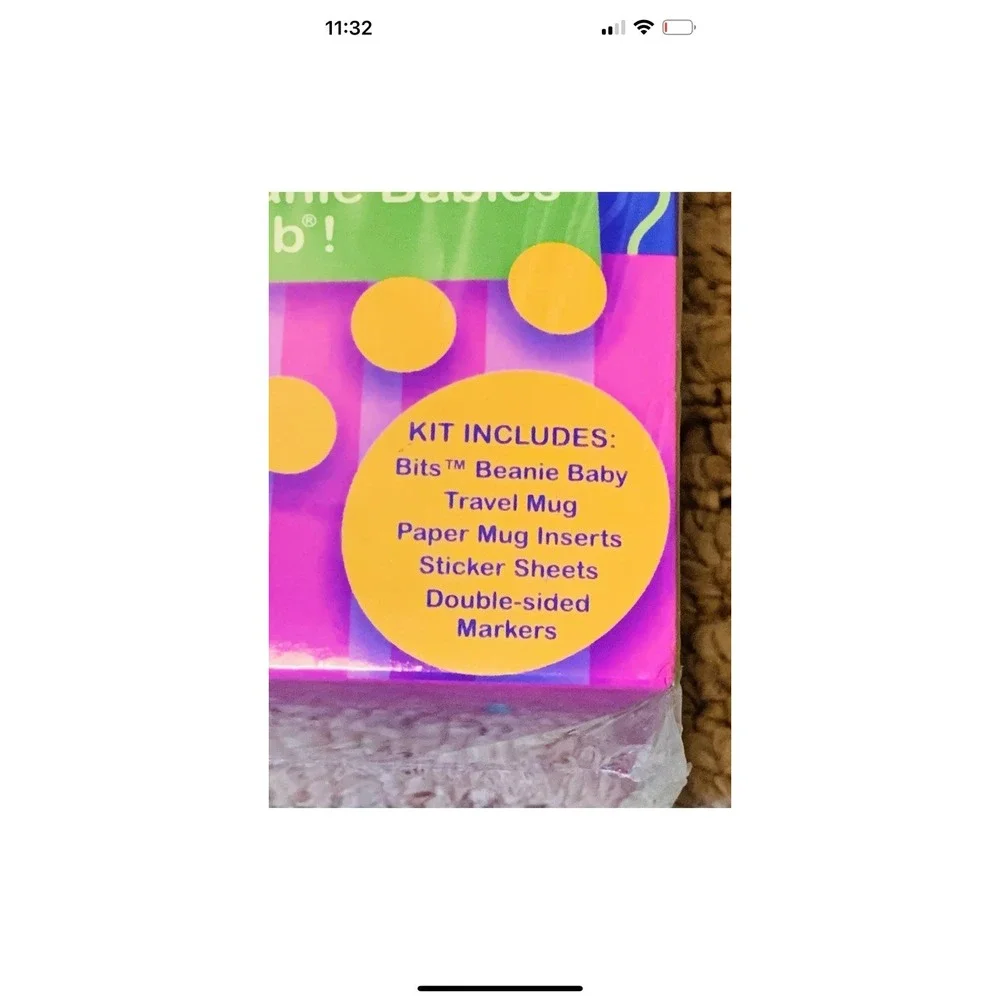 New TY Official Club Kit Beanie Babies Bits the Pastel Bear Collectible & Mug!!‎